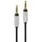 Power Up! Braided Auxiliary Cable w/ Metal Ends 4ft Black 192-520219 - alternate 2
